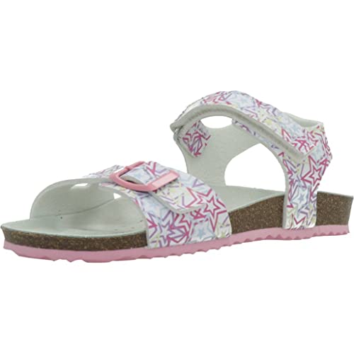 Geox Adriel Girls Sandal, White Multicolor, 38 EU von Geox