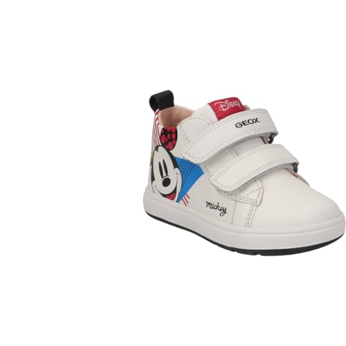 Geox B BIGLIA Boy B Sneaker, White/Multicolor, 26 EU von Geox