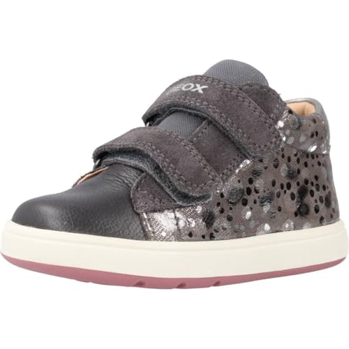 Geox B BIGLIA Girl C Sneaker, DK Grey/DK Silver, 25 EU Geox B BIGLIA Girl C Sneaker, DK Grey/DK Silver, 25 EU von Geox