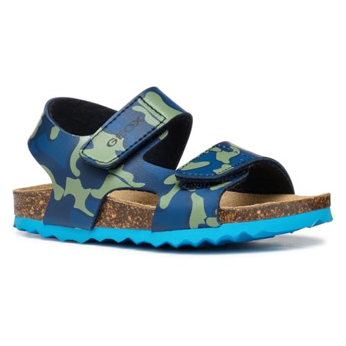 Geox B CHALKI Boy Sandal, Navy/Dk Azure, 26 EU von Geox