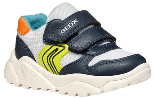 Geox B CIUFCIUF Boy A Sneaker, White/Navy, 26 EU von Geox