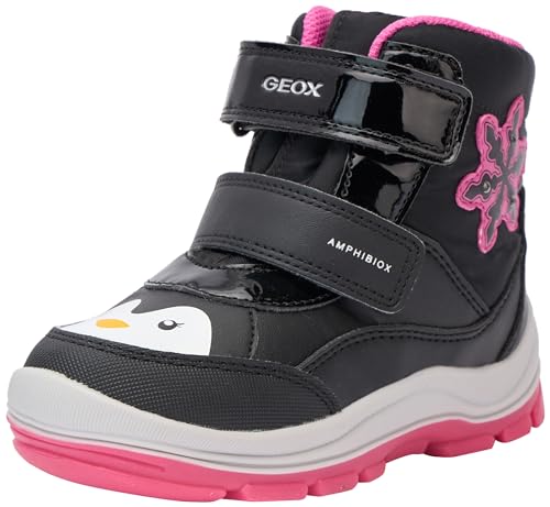 Geox B FLANFIL B ABX Ankle Boot, Black/Fuchsia von Geox