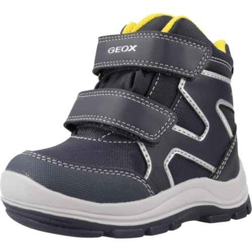 Geox B FLANFIL Boy B ABX Ankle Boot, Navy/Yellow, 26 EU von Geox