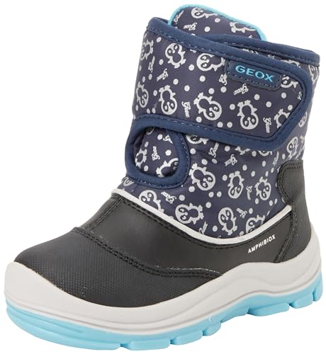 Geox B FLANFIL Girl B ABX Ankle Boot, Navy/Turquoise, 25 EU von Geox