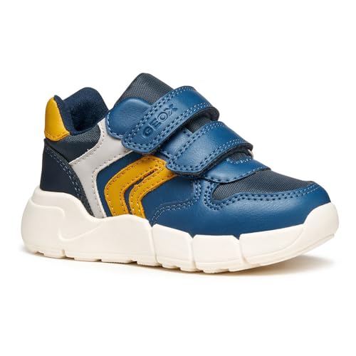 Geox B FLEXYPER MINI Boy Sneaker, AVIO/Ochre, 26 EU Geox B FLEXYPER MINI Boy Sneaker, AVIO/Ochre, 26 EU von Geox