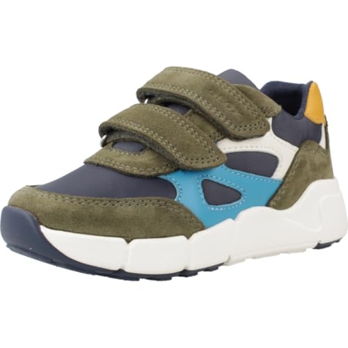 Geox B FLEXYPER MINI Boy Sneaker, DK Green/Navy, 27 EU von Geox