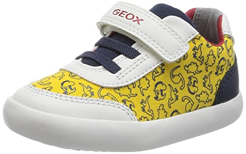 Geox B GISLI Boy Sneaker, White/Yellow, 25 EU von Geox