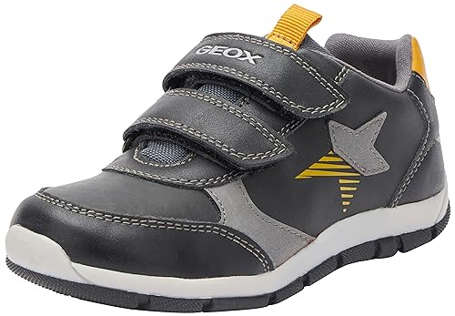 Geox B HEIRA Boy A Sneaker, Black/Curry, 21 EU Geox B HEIRA Boy A Sneaker, Black/Curry, 21 EU von Geox