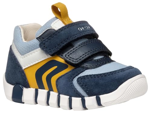 Geox B IUPIDOO Boy D Sneaker, Navy/Ochreyellow, 26 EU Geox B IUPIDOO Boy D Sneaker, Navy/Ochreyellow, 26 EU von Geox