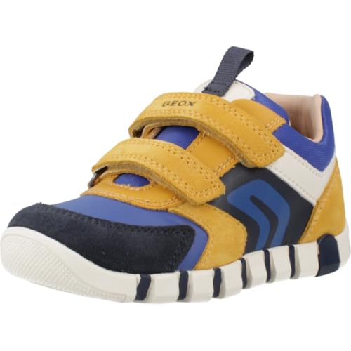 Geox B IUPIDOO Boy First Walker Shoe, Ochre/ROYAL, 26 EU von Geox
