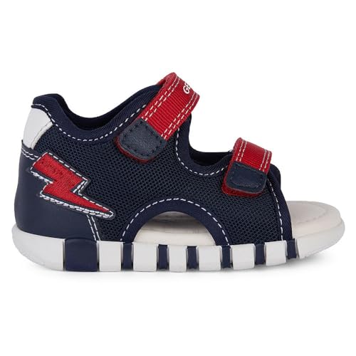 Geox B IUPIDOO Boy Sandal, Navy/RED, 26 EU von Geox