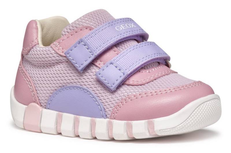Geox B IUPIDOO GIRL Lauflernschuh, Sneaker, Babyschuh, Klettschuh im Pastellfarbenem Look von Geox
