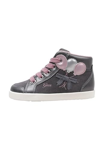 Geox B Kilwi Girl B Sneaker, DK Grey/DK PINK, 25 EU von Geox