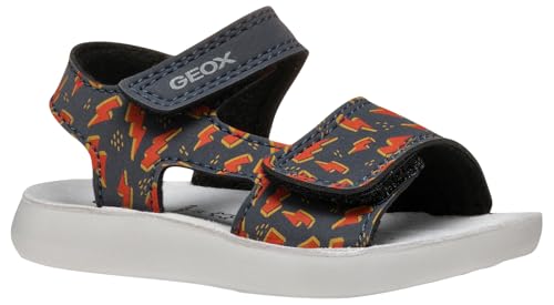 Geox B LIGHTFLOPPY Sandal, Navy/Red, 26 EU von Geox
