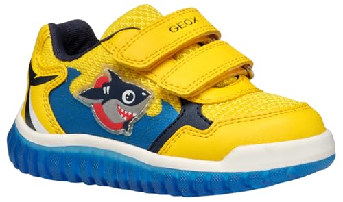 Geox B LIGHTYLOO Boy A Sneaker, Yellow/Sky, 26 EU von Geox