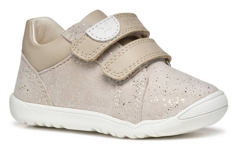 Geox B MACCHIA GIRL Lauflernschuh, Glitzerschuh, Babyschuh, Klettschuh mit feinem Glitter von Geox