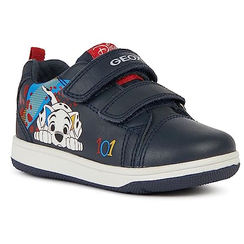 Geox B New Flick Boy A Sneaker, Navy/White, 21 EU von Geox