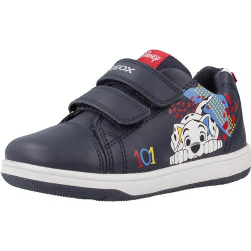 Geox B New Flick Boy A Sneaker, Navy/White, 24 EU von Geox