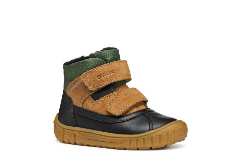 Geox B OMAR BOY WPF Winterboots Klettstiefel, Snowboots mit Warmfutter, Größenschablone zum Download von Geox