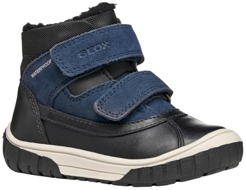 Geox B OMAR Boy WPF Ankle Boot, Black/Navy, 26 EU von Geox