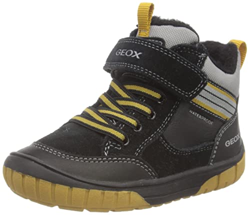 Geox Jungen B Omar Boy Wpf Stiefeletten, Black Yellow, 26 EU von Geox