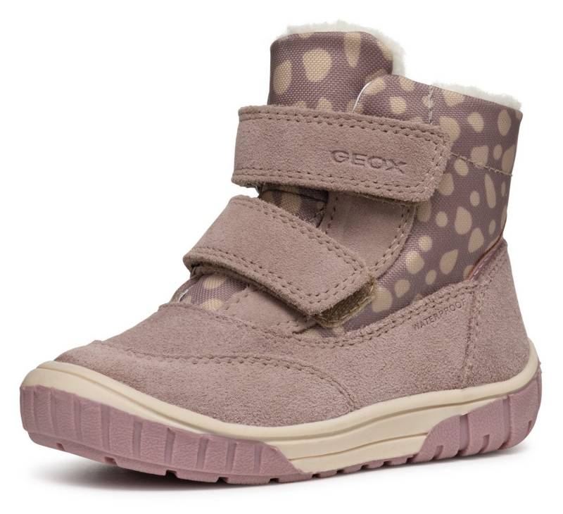 Geox B OMAR GIRL WPF Winterboots Klettstiefel, Babystiefel Winterstiefel mit schönem Muster von Geox