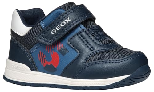 Geox B RISHON Boy A Sneaker, Navy/Dk Red, 25 EU von Geox
