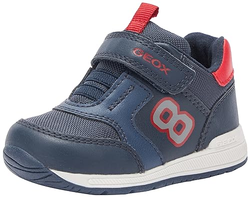 Geox B RISHON Boy A Sneaker, Navy/RED, 25 EU von Geox