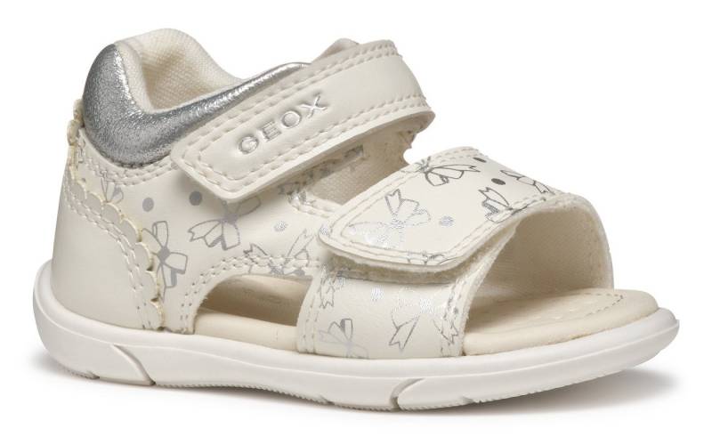 Geox B SANDAL ZAPITO GIRL Lauflernschuh, Glitzersandale, Klettschuh, Babyschuh mit Metallic Druck von Geox