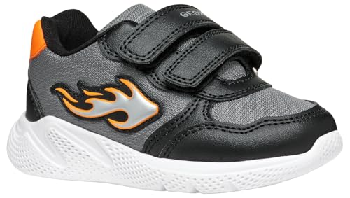 Geox Jungen B Sprintye Boy Sneaker, Schwarz, 26 EU von Geox