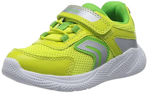 Geox B SPRINTYE Boy Sneaker, Lime/Silver, 24 EU von Geox