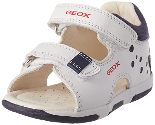 Geox B TAPUZ Boy Sandal, White/Navy, 25 EU von Geox