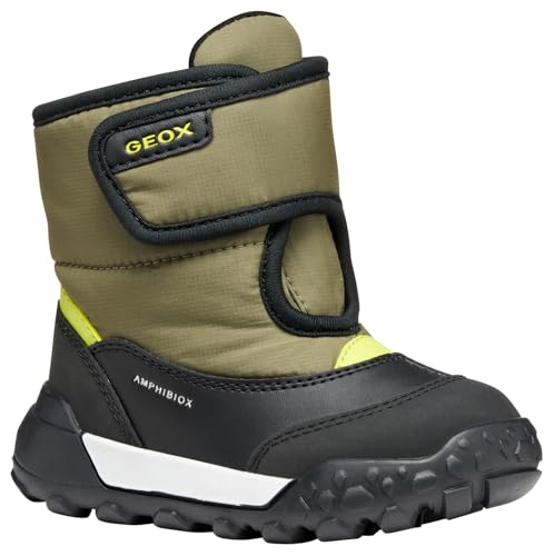 Geox B TREKKYUP Boy B ABX Ankle Boot, Mimetic/Lime, 27 EU von Geox