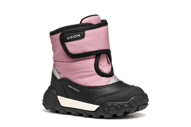 Geox B TREKKYUP GIRL B AB Winterstiefel Klettstiefel mit Warmfutter, Größenschablone zum Download von Geox