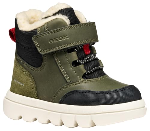 Geox B WILLABOOM Boy B AB Ankle Boot, DK Green/Black, 27 EU von Geox