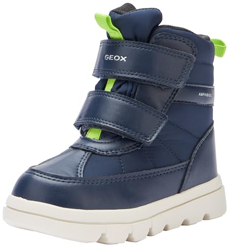 Geox B WILLABOOM Boy B AB Ankle Boot, Navy/Lime, 23 EU von Geox