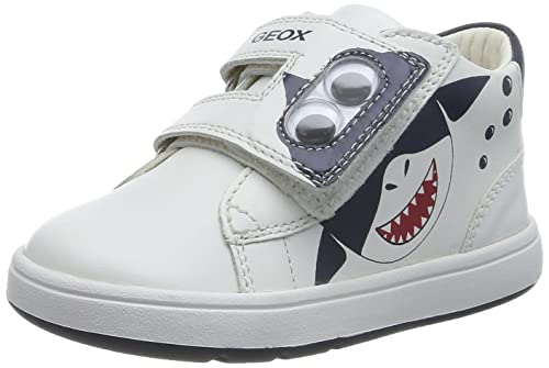 Geox Baby-Jungen B BIGLIA Boy First Walker Shoe, White/Navy, 19 EU von Geox