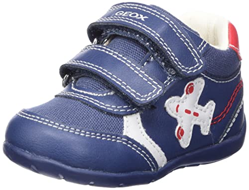 Geox Baby-Jungen B ELTHAN Boy First Walker Shoe, LT Navy/RED, 18 EU von Geox