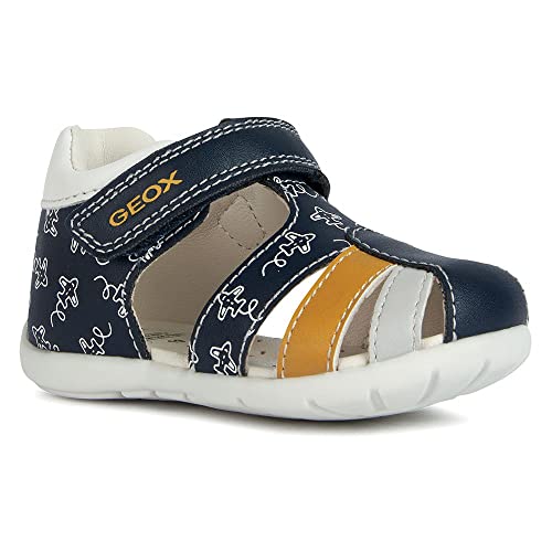 Geox B ELTHAN Boy Sandal,Navy Ochre,18 EU Geox B ELTHAN Boy Sandal,Navy Ochre,18 EU von Geox