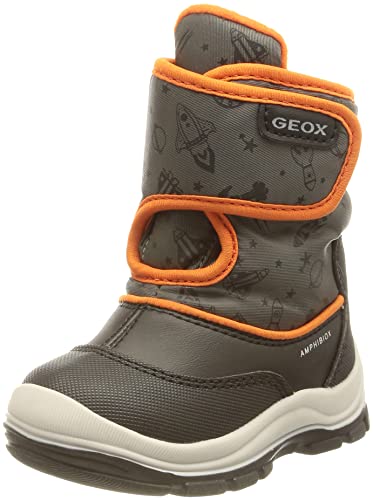 Geox Baby - Jungen B Flanfil dreng B Abx Stiefeletten, Black Fluo Orange, 22 EU von Geox