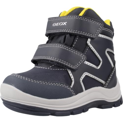 Geox Baby-Jungen B FLANFIL Boy B ABX Ankle Boot, Navy/Yellow, 24 EU von Geox