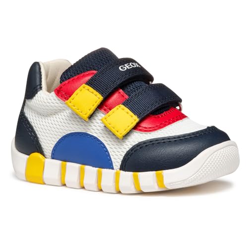 Geox Baby-Jungen B IUPIDOO Boy C Sneaker, White/Navy, 23 EU von Geox