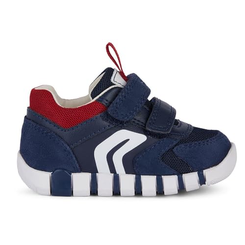 Geox Baby-Jungen B IUPIDOO Boy D Sneaker, Navy/DK RED, 24 EU von Geox