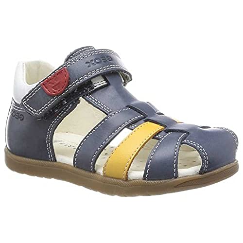 Geox B MACCHIA Boy Sandal,Navy Dk Yellow,21 EU von Geox