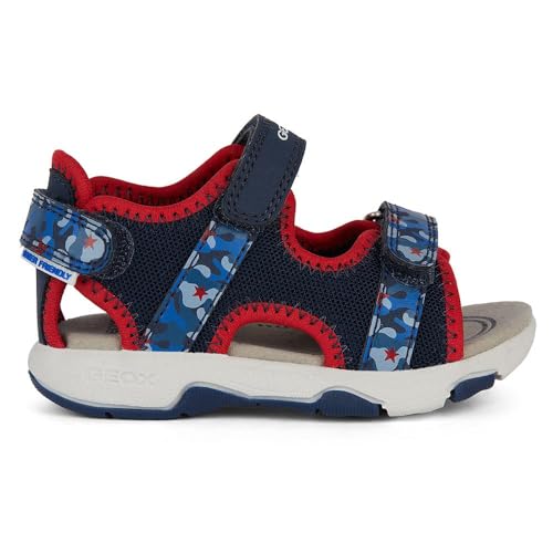 Geox Baby-Jungen B Multy Boy A Sandal, Navy/RED, 22 EU von Geox