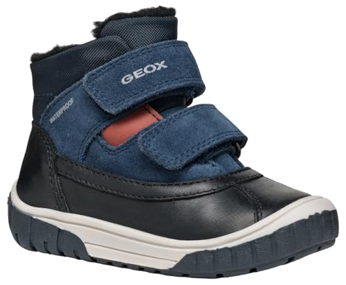 Geox Baby-Jungen B OMAR Boy WPF C Ankle Boot, Black/Navy, 22 EU von Geox