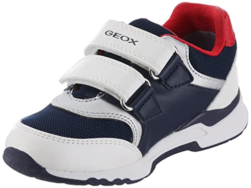 Geox B PYRIP Boy Sneaker, White/Navy, 20 EU von Geox