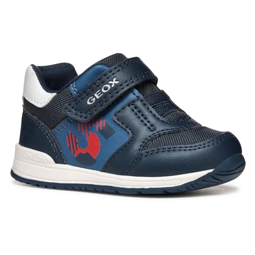 Geox Baby-Jungen B RISHON Boy A Sneaker, Navy/Dk Red, 23 EU von Geox