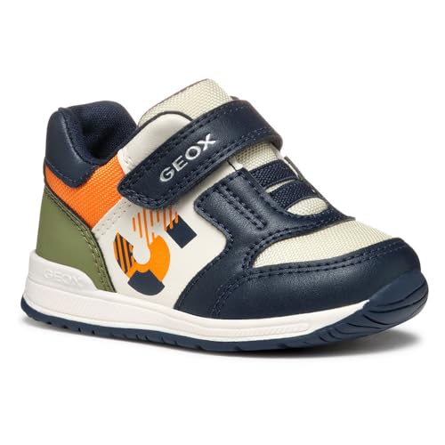 Geox Baby-Jungen B RISHON Boy A Sneaker, Navy/Lt Orange, 18 EU Geox Baby-Jungen B RISHON Boy A Sneaker, Navy/Lt Orange, 18 EU von Geox