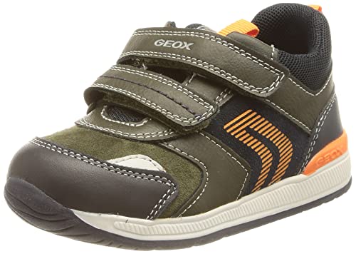 Geox Baby Jungen B Rishon Boy B Erste Schritte,Dk Green Orange,19 EU von Geox